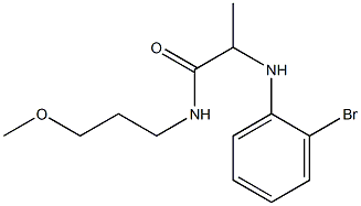 2-[(2-bromophenyl)amino]-N-(3-methoxypropyl)propanamide Structure