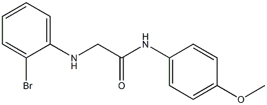 2-[(2-bromophenyl)amino]-N-(4-methoxyphenyl)acetamide 结构式