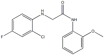 2-[(2-chloro-4-fluorophenyl)amino]-N-(2-methoxyphenyl)acetamide|