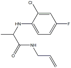 2-[(2-chloro-4-fluorophenyl)amino]-N-(prop-2-en-1-yl)propanamide