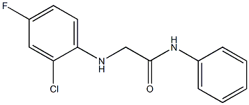 2-[(2-chloro-4-fluorophenyl)amino]-N-phenylacetamide Structure