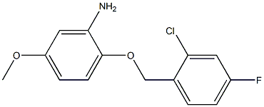 2-[(2-chloro-4-fluorophenyl)methoxy]-5-methoxyaniline