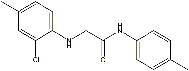 2-[(2-chloro-4-methylphenyl)amino]-N-(4-methylphenyl)acetamide Structure