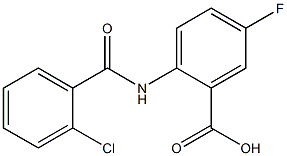  2-[(2-chlorobenzoyl)amino]-5-fluorobenzoic acid