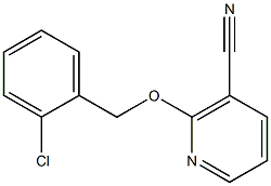 2-[(2-chlorobenzyl)oxy]nicotinonitrile,,结构式