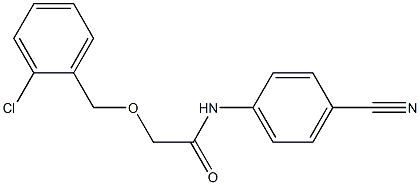 2-[(2-chlorophenyl)methoxy]-N-(4-cyanophenyl)acetamide Structure