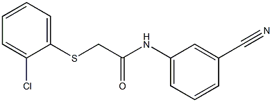 2-[(2-chlorophenyl)sulfanyl]-N-(3-cyanophenyl)acetamide|