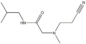 2-[(2-cyanoethyl)(methyl)amino]-N-(2-methylpropyl)acetamide,,结构式