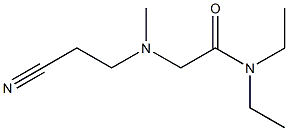 2-[(2-cyanoethyl)(methyl)amino]-N,N-diethylacetamide,,结构式