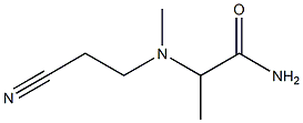 2-[(2-cyanoethyl)(methyl)amino]propanamide 结构式