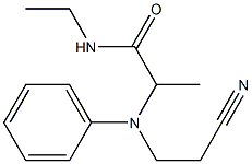 2-[(2-cyanoethyl)(phenyl)amino]-N-ethylpropanamide