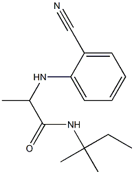 2-[(2-cyanophenyl)amino]-N-(2-methylbutan-2-yl)propanamide|