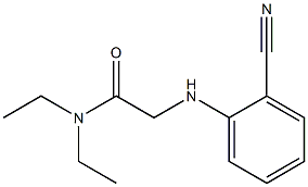 2-[(2-cyanophenyl)amino]-N,N-diethylacetamide Structure