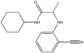 2-[(2-cyanophenyl)amino]-N-cyclohexylpropanamide 化学構造式