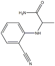 2-[(2-cyanophenyl)amino]propanamide|