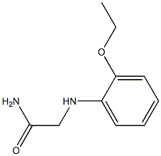 2-[(2-ethoxyphenyl)amino]acetamide 化学構造式