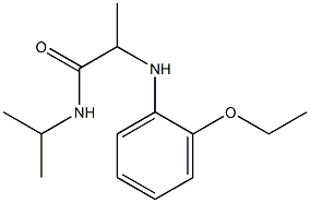 2-[(2-ethoxyphenyl)amino]-N-(propan-2-yl)propanamide Struktur