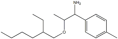 2-[(2-ethylhexyl)oxy]-1-(4-methylphenyl)propan-1-amine Struktur