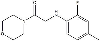 2-[(2-fluoro-4-methylphenyl)amino]-1-(morpholin-4-yl)ethan-1-one Struktur