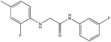 2-[(2-fluoro-4-methylphenyl)amino]-N-(3-fluorophenyl)acetamide