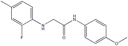 2-[(2-fluoro-4-methylphenyl)amino]-N-(4-methoxyphenyl)acetamide