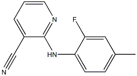  2-[(2-fluoro-4-methylphenyl)amino]pyridine-3-carbonitrile