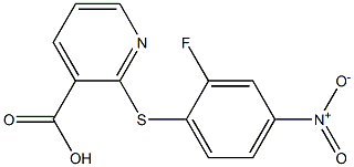 2-[(2-fluoro-4-nitrophenyl)sulfanyl]pyridine-3-carboxylic acid Structure