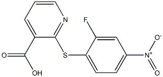 2-[(2-fluoro-4-nitrophenyl)sulfanyl]pyridine-3-carboxylic acid