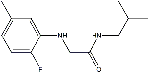 2-[(2-fluoro-5-methylphenyl)amino]-N-(2-methylpropyl)acetamide