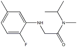 2-[(2-fluoro-5-methylphenyl)amino]-N-methyl-N-(propan-2-yl)acetamide Structure