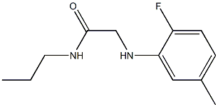 2-[(2-fluoro-5-methylphenyl)amino]-N-propylacetamide