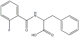2-[(2-fluorobenzoyl)amino]-3-phenylpropanoic acid Structure
