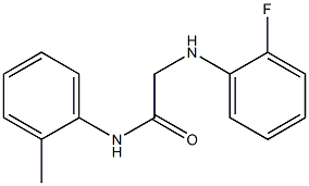 2-[(2-fluorophenyl)amino]-N-(2-methylphenyl)acetamide Struktur