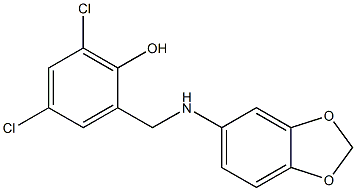 2-[(2H-1,3-benzodioxol-5-ylamino)methyl]-4,6-dichlorophenol|