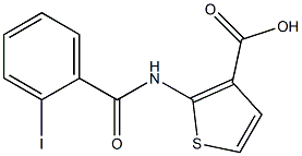 2-[(2-iodobenzoyl)amino]thiophene-3-carboxylic acid Structure