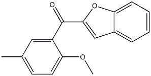 2-[(2-methoxy-5-methylphenyl)carbonyl]-1-benzofuran Struktur