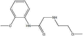 2-[(2-methoxyethyl)amino]-N-(2-methoxyphenyl)acetamide,,结构式