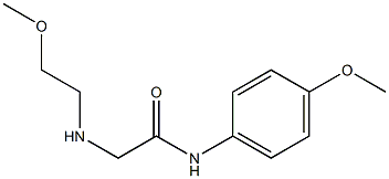 2-[(2-methoxyethyl)amino]-N-(4-methoxyphenyl)acetamide Structure
