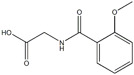2-[(2-methoxyphenyl)formamido]acetic acid 化学構造式