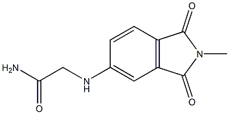 2-[(2-methyl-1,3-dioxo-2,3-dihydro-1H-isoindol-5-yl)amino]acetamide,,结构式