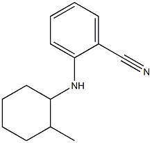 2-[(2-methylcyclohexyl)amino]benzonitrile 化学構造式