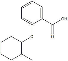 2-[(2-methylcyclohexyl)oxy]benzoic acid Struktur