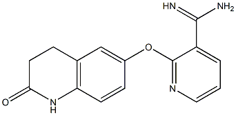 2-[(2-oxo-1,2,3,4-tetrahydroquinolin-6-yl)oxy]pyridine-3-carboximidamide Struktur