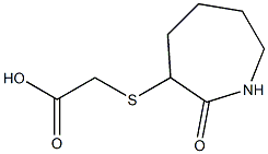 2-[(2-oxoazepan-3-yl)sulfanyl]acetic acid Struktur