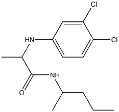 2-[(3,4-dichlorophenyl)amino]-N-(pentan-2-yl)propanamide Structure