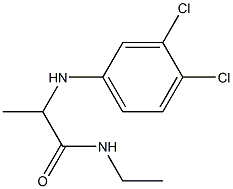 2-[(3,4-dichlorophenyl)amino]-N-ethylpropanamide,,结构式