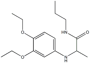 2-[(3,4-diethoxyphenyl)amino]-N-propylpropanamide 结构式