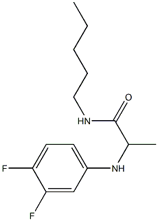 2-[(3,4-difluorophenyl)amino]-N-pentylpropanamide|