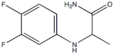 2-[(3,4-difluorophenyl)amino]propanamide,,结构式