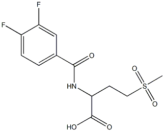 2-[(3,4-difluorophenyl)formamido]-4-methanesulfonylbutanoic acid